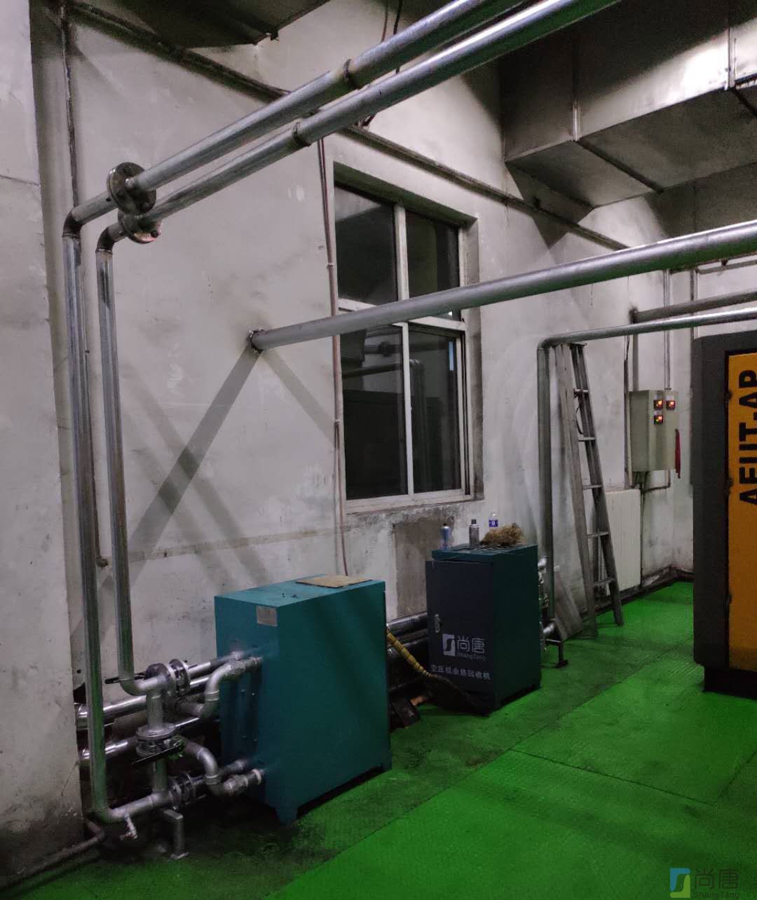 陕西某矿业 两台250KW空压机余热回收设备(图2)