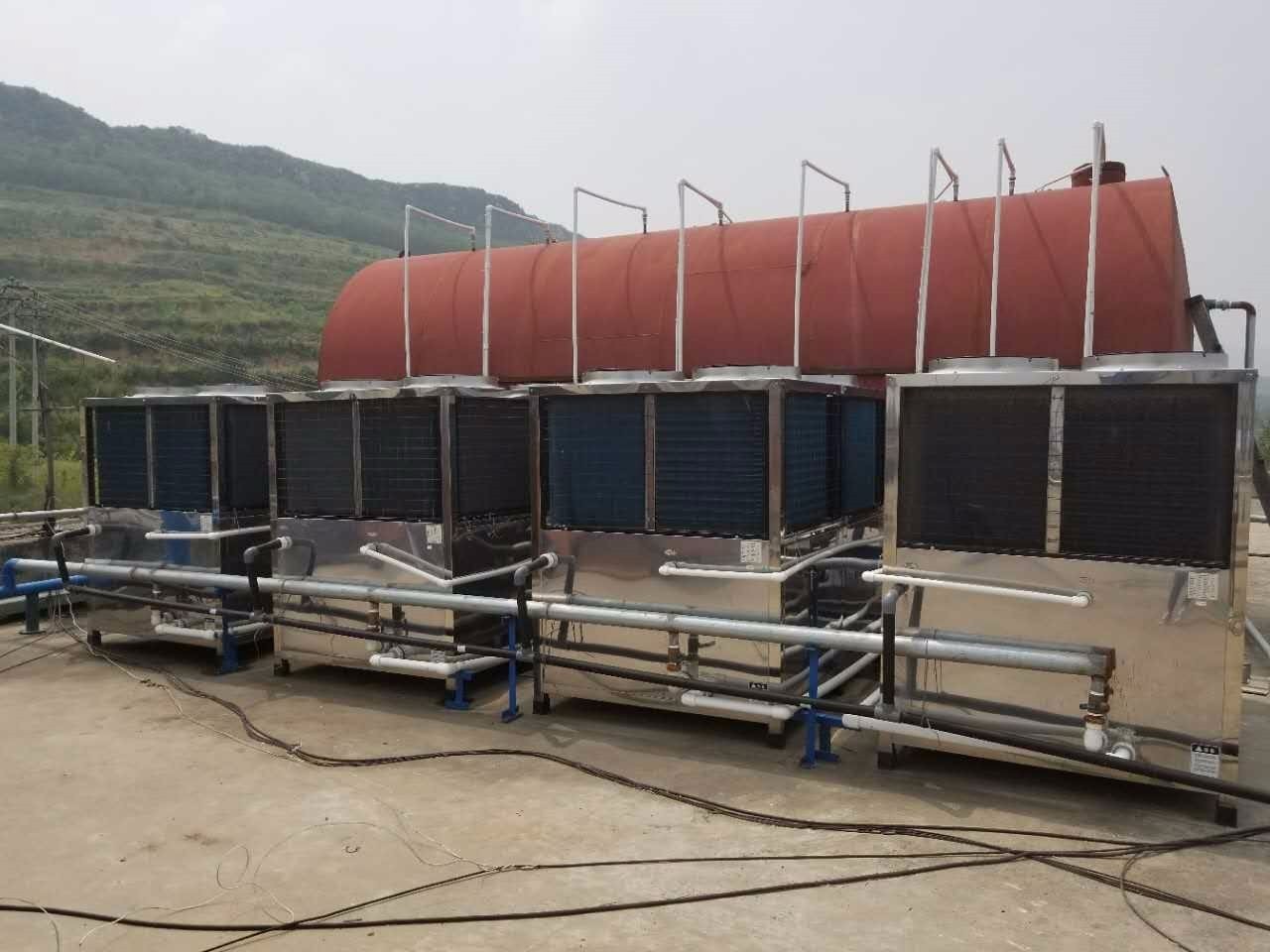 河南省登封xx煤业空压机余热回收+空气能热泵项目
